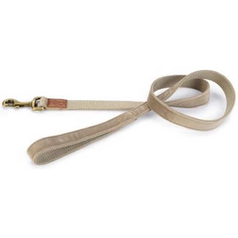 Designed by Lotte Velura - Hondenriem - Fluweel - Grijs - 120cmx25mm