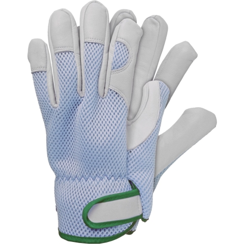 Werkhandschoenen geitenleer blauw L - Talentools