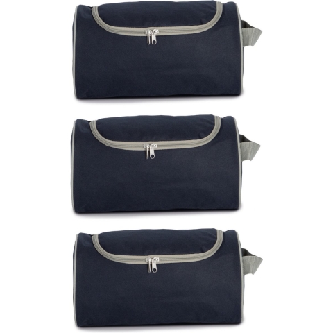 3x stuks donkerblauwe schoenentas/reistas 11 liter 35 x 17 x 19 cm -