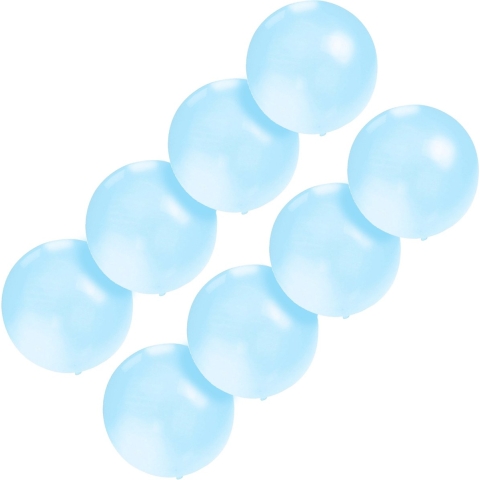 Verjaardagfeest ballonnen - 8x - 60 cm - blauw - extra grote ballon - versiering - verjaardag -