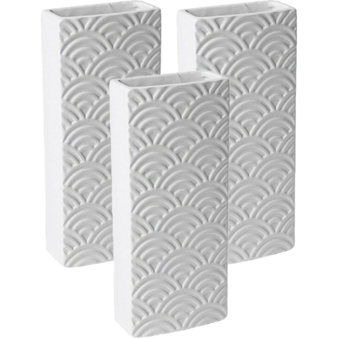 Witte luchtbevochtigers/waterverdampers 6x stuks van aardewerk -