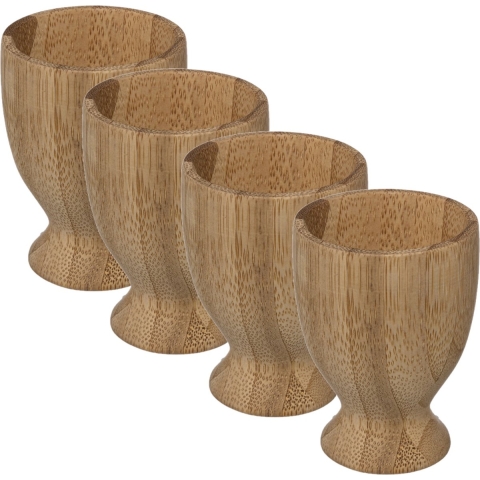 Secret de Gourmet Eierdopje - 4 stuks - Bamboe - 7,5 cm -