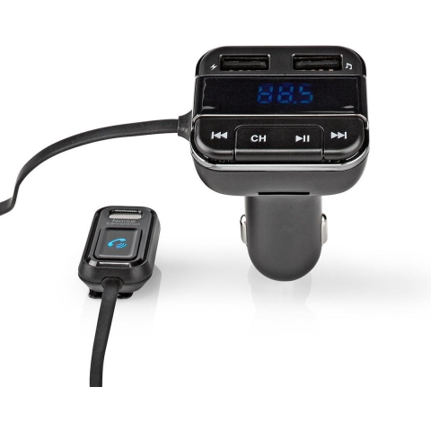 Nedis FM-Audiotransmitter voor Auto | Gefixeerd | 0.8 " | Bluetooth® | 1 stuks - CATR123BK CATR123BK
