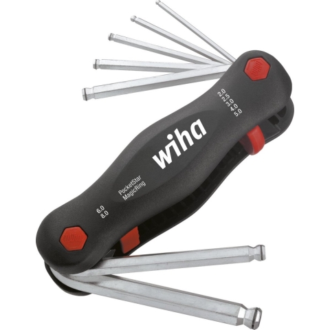 Wiha Multitool PocketStar | Zeskantkogelkop | MagicRing | 7-delig - 23031 - 23031