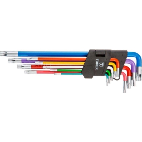 Topex TX-sleutelset torx 9 delig lang - 6479045