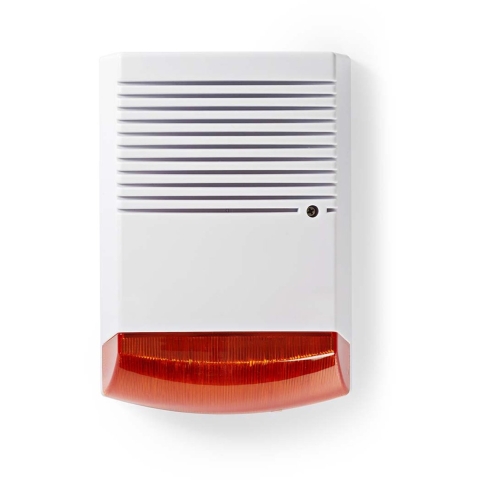 Nedis Dummy Beveiligingsalarm | IP44 | Oranje / Wit | 1 stuks - DUMSS20WT DUMSS20WT