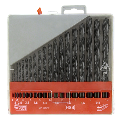 CON:P Set Metaalboren 1-10Mm 19Dlg - BP301919