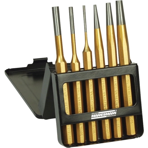 Brüder Mannesmann Doorslagen pendrijverset 6 dlg (Hobby) - 65410