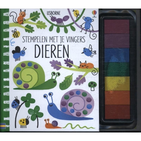 Stempelen met je vingers - Dieren (Hardback)