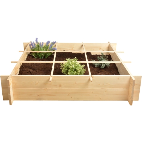 Esschert Design Houten moestuin 9-vaks