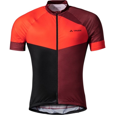 Vaude Posta FZ Tricot fietsshirt korte mouwen rood heren, L