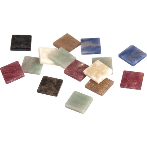 Mozaiek steentjes - diverse kleuren marmer look - 1200x stuks - 1 x 1 cm formaat - hobby artikelen -