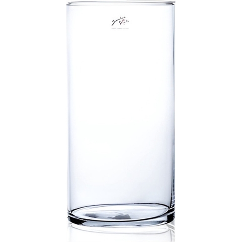 Bloemen vaas - cilinder - helder glas - 15 x 30 cm -