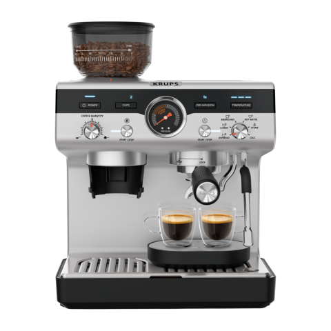 Krups Xp801t Precision Pistonmachine Aluminium