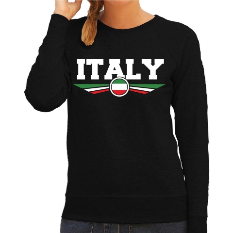 Italie / Italy landen sweater zwart dames M -
