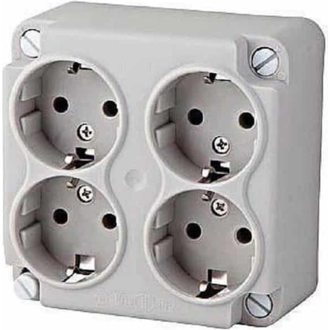 Enzo ABL Deksel kabeldoos uni ABL 4 x wcd - 4047880