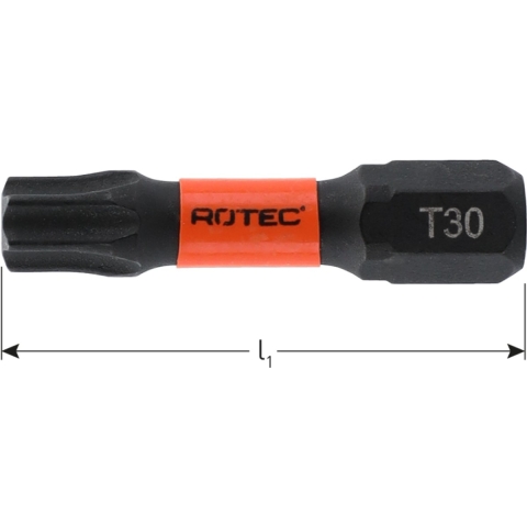 Rotec IMPACT insertbit T 15 L=30mm C 6,3 BASIC - 10 stuks - 8172015 - 817.2015