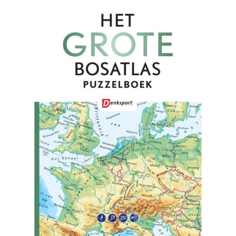 Denksport Het Grote Bosatlas Puzzelboek (Paperback)