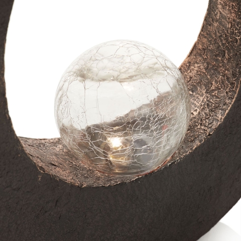 Lindby - Adem Solar Cell Lamp Brown/Clear