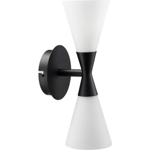 Herstal - Harlekin Wandlamp Duo Matt Black