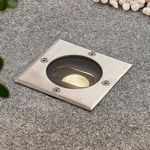 Lucande - Doris LED Square Begraven Spot Steel