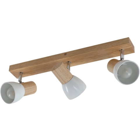 Lindby - Thorin 3 Plafondlamp Wood/White