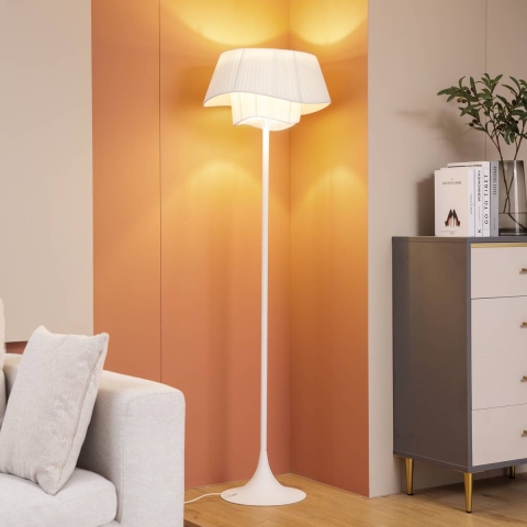 Lindby - Eryndor Vloerlamp Wit
