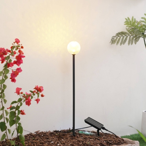 Lindby - Brindley Zonnecellamp w/Grondpin Zwart