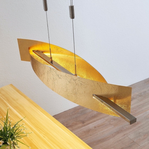 Lucande - Marija Hanglamp L100 Gold/Silver