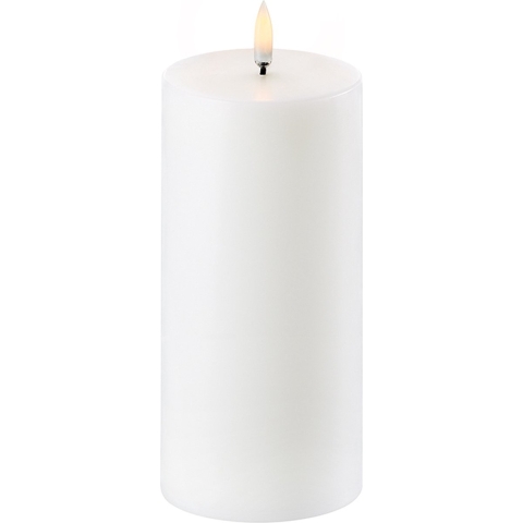 Uyuni Lighting - Pilaar Kaars LED 7,8x15 cm Nordic White