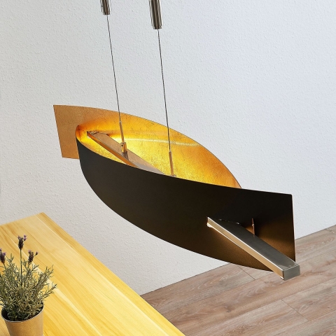Lucande - Marija Hanglamp L100 Black/Gold
