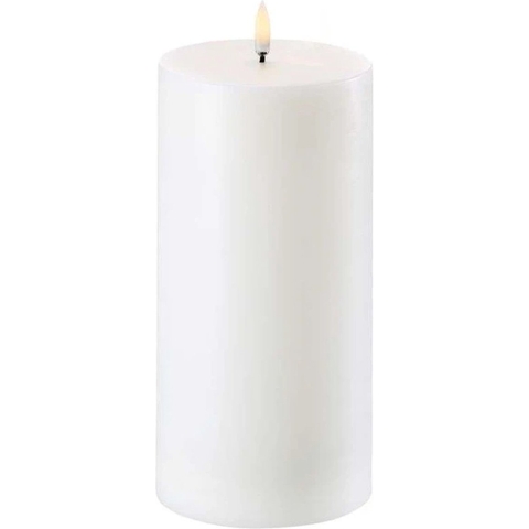 Uyuni Lighting - Pilaar Kaars LED 10,1x20 cm Nordic White