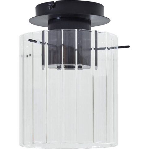 Lucande - Eirian Plafondlamp Clear/Black