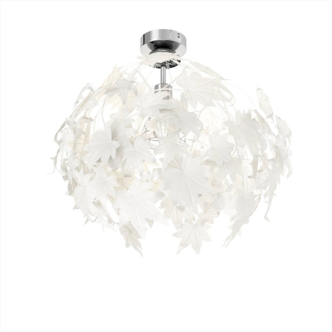 Lindby - Maple Plafondlamp Ø38 White/Chrome