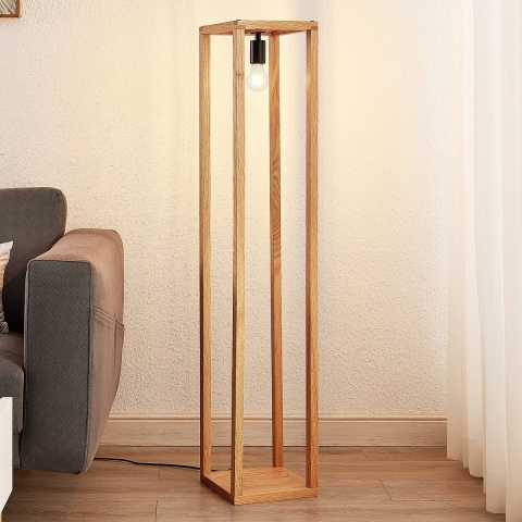 Lucande - Sedrik Vloerlamp Oak