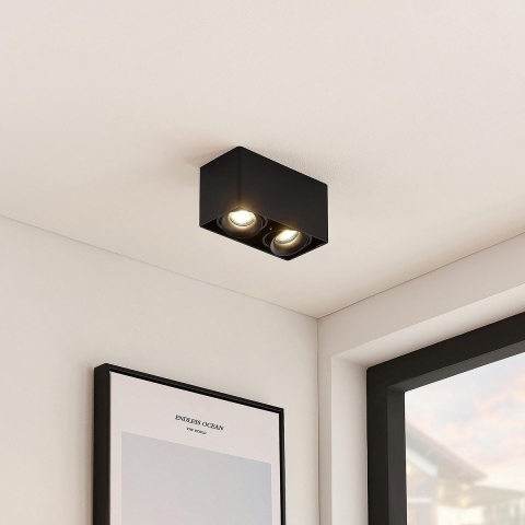 Arcchio - Kubika Plafondlamp Black