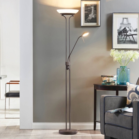 Lindby - Yveta Vloerlamp Rust/White