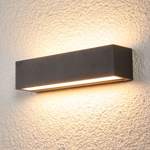 Lucande - Tilde Buiten Wandlamp IP65 Graphite
