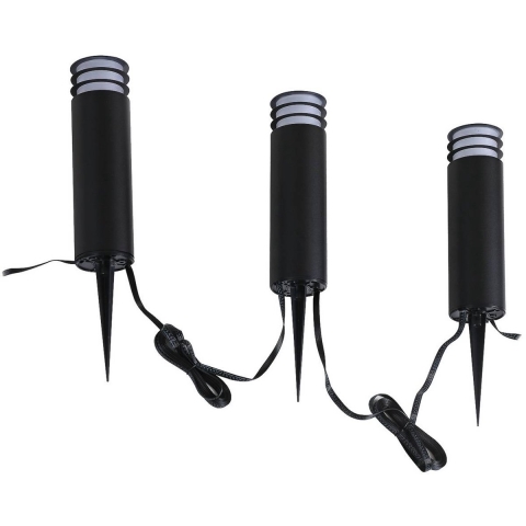 Lindby - Kaelo LED Smart Tuinlamp w/Grondpin 3 pcs. Zwart