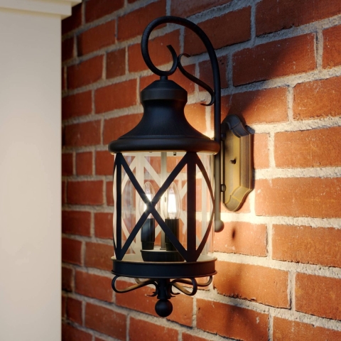 Lucande - Marcellino Buiten Wandlamp IP23 Rust