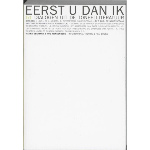 Eerst u, dan ik (Paperback)