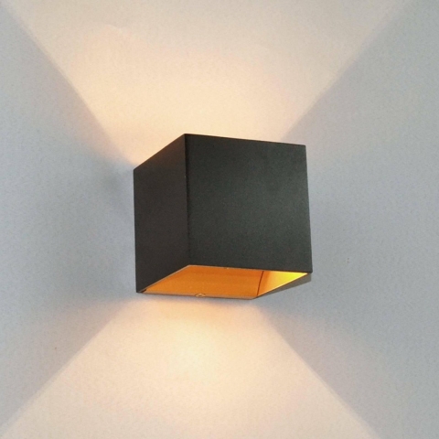 Arcchio - Zuzana Wandlamp Zwart/Goud