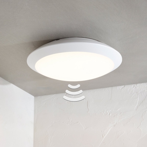 Lindby - Naira LED Buiten Wandlamp w/Sensor White