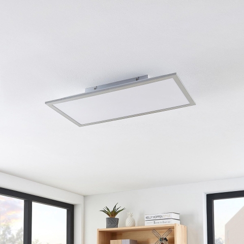 Lindby - Stenley LED Plafondlamp 59x29 4000K White/Silver