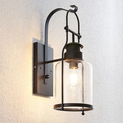 Lindby - Rozalie Wandlamp Clear/Black