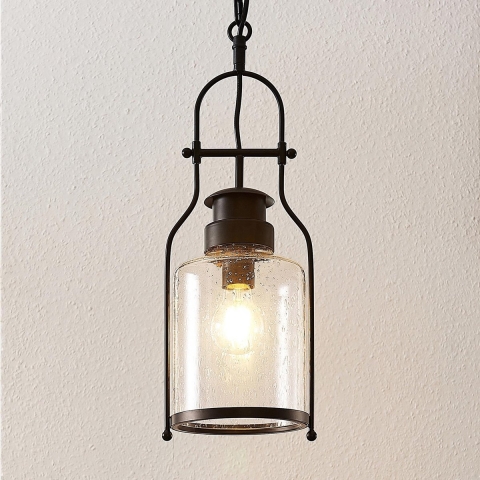 Lindby - Rozalie Hanglamp Clear/Black