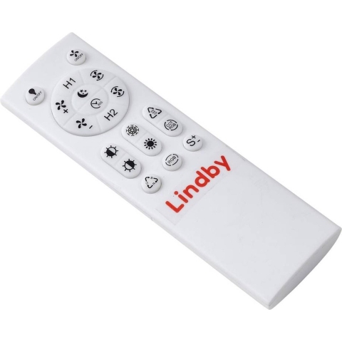Lindby - Teleo LED Plafondventilator Zwart