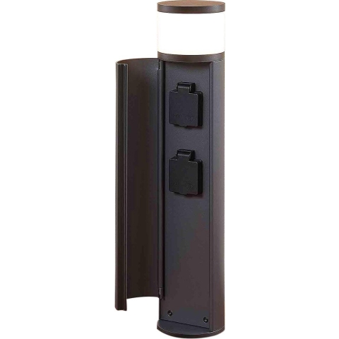 Lucande - Corban LED Cover Up Buiten Tuinlamp w/2 Power Strip Graphite