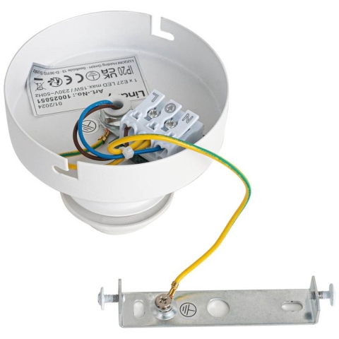 Lindby - Aralena Plafondlamp Wit