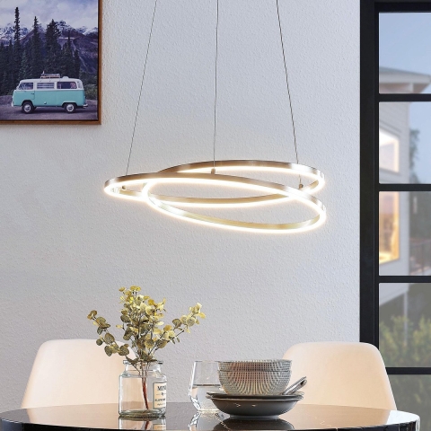 Lindby - Davian Hanglamp Nickel